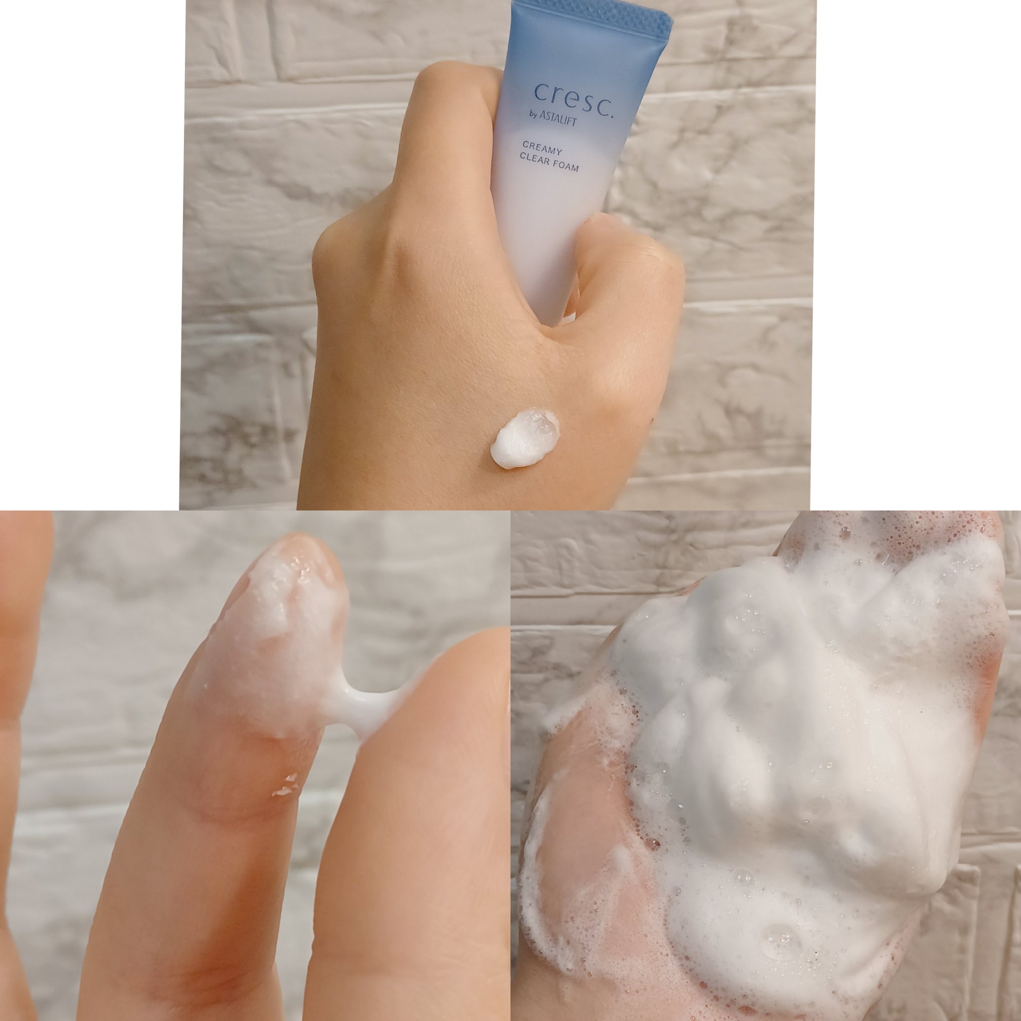クリーミー クリアフォーム/cresc. by ASTALIFT/洗顔フォームを使ったクチコミ（2枚目）