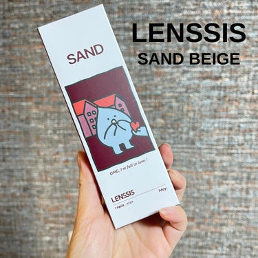 LENSSIS サンドシリーズのクチコミ「LENSSIS
サンドベージュ

韓国っぽいすっぴんにつけても
違和感ない透明感のあるカラコン.....」（2枚目）