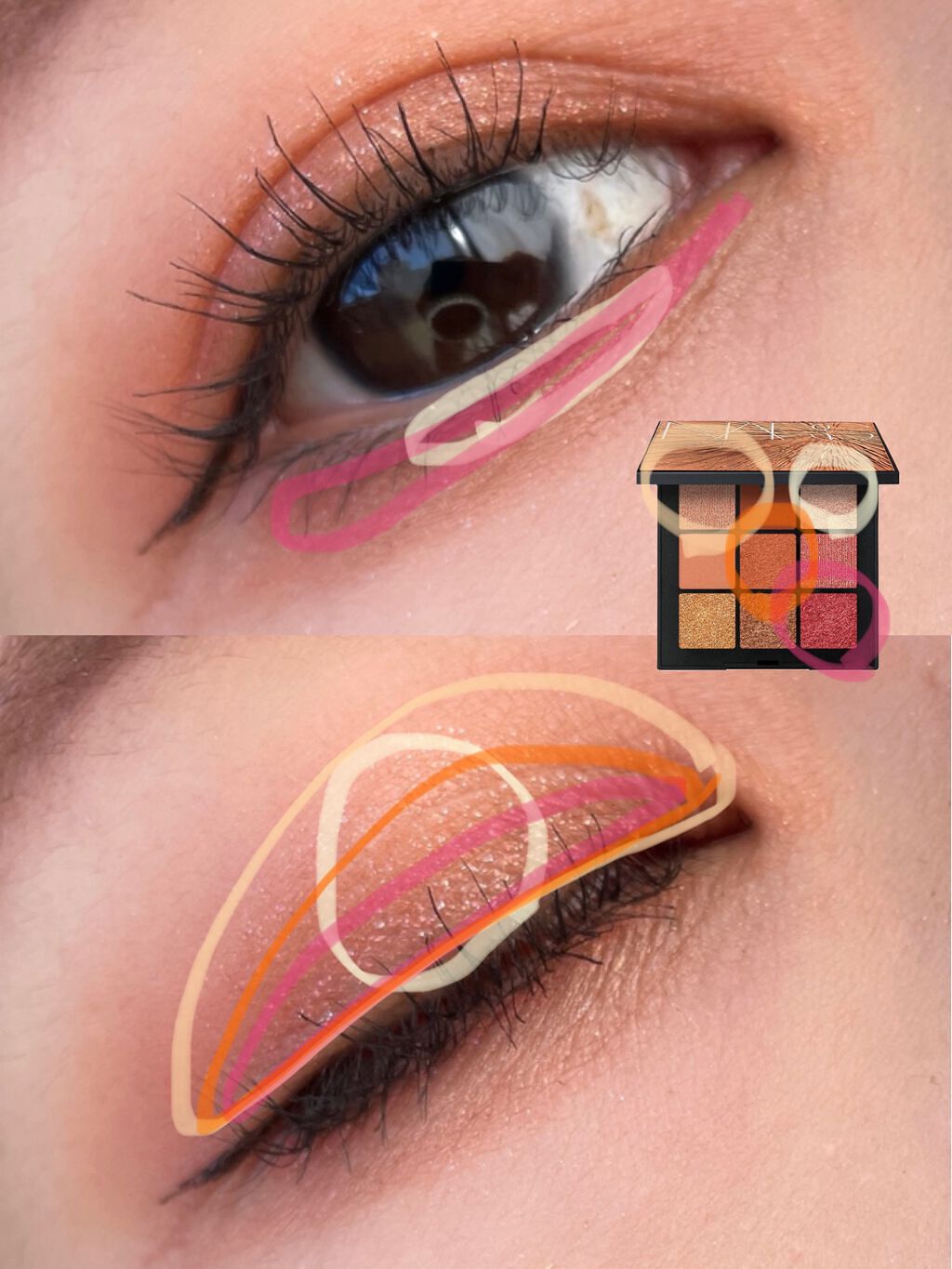 サマーソルスティス アイシャドーパレット/NARS/アイシャドウパレットを使ったクチコミ（2枚目）