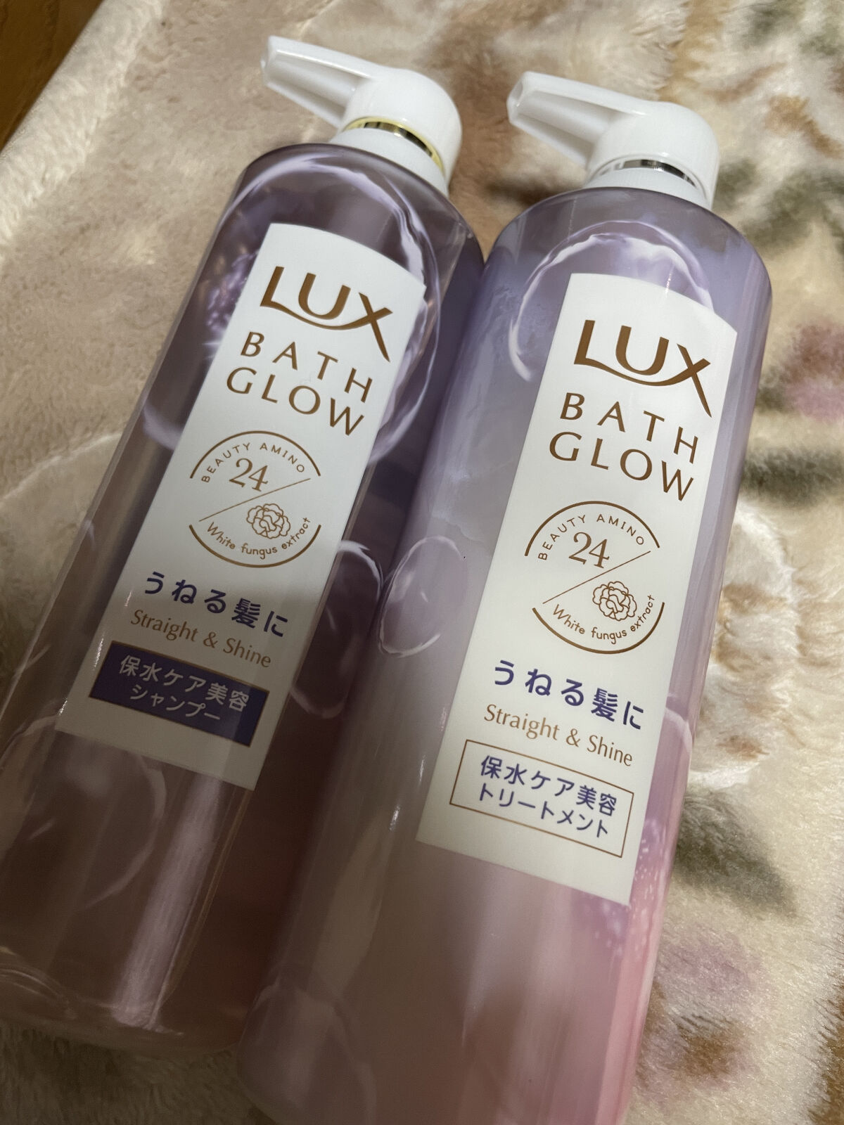 バスグロウ ストレート&シャイン シャンプー/トリートメント/LUX/市販シャンプーを使ったクチコミ（1枚目）