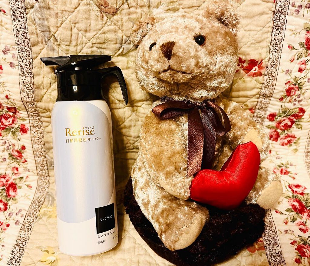 白髪用髪色サーバー リ・ブラック まとまり仕上げ/リライズ/ヘアカラーを使ったクチコミ（1枚目）