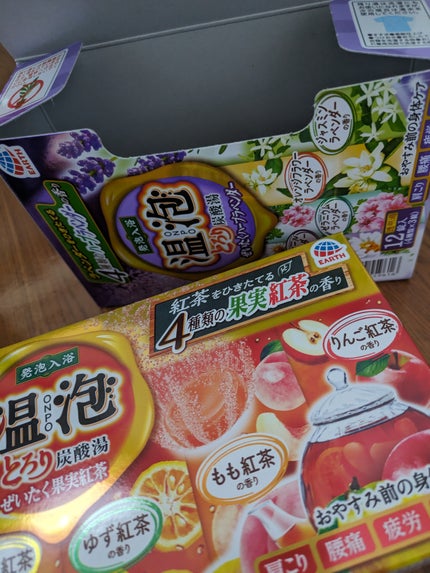 とろり炭酸湯 ぜいたくハーブラベンダー 12錠入/温泡/炭酸系入浴剤を使ったクチコミ(1枚目)