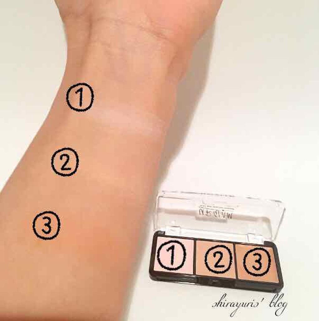 UR GLAM CONCEALER PALETTE/U R GLAM/パレットコンシーラーを使ったクチコミ(4枚目)