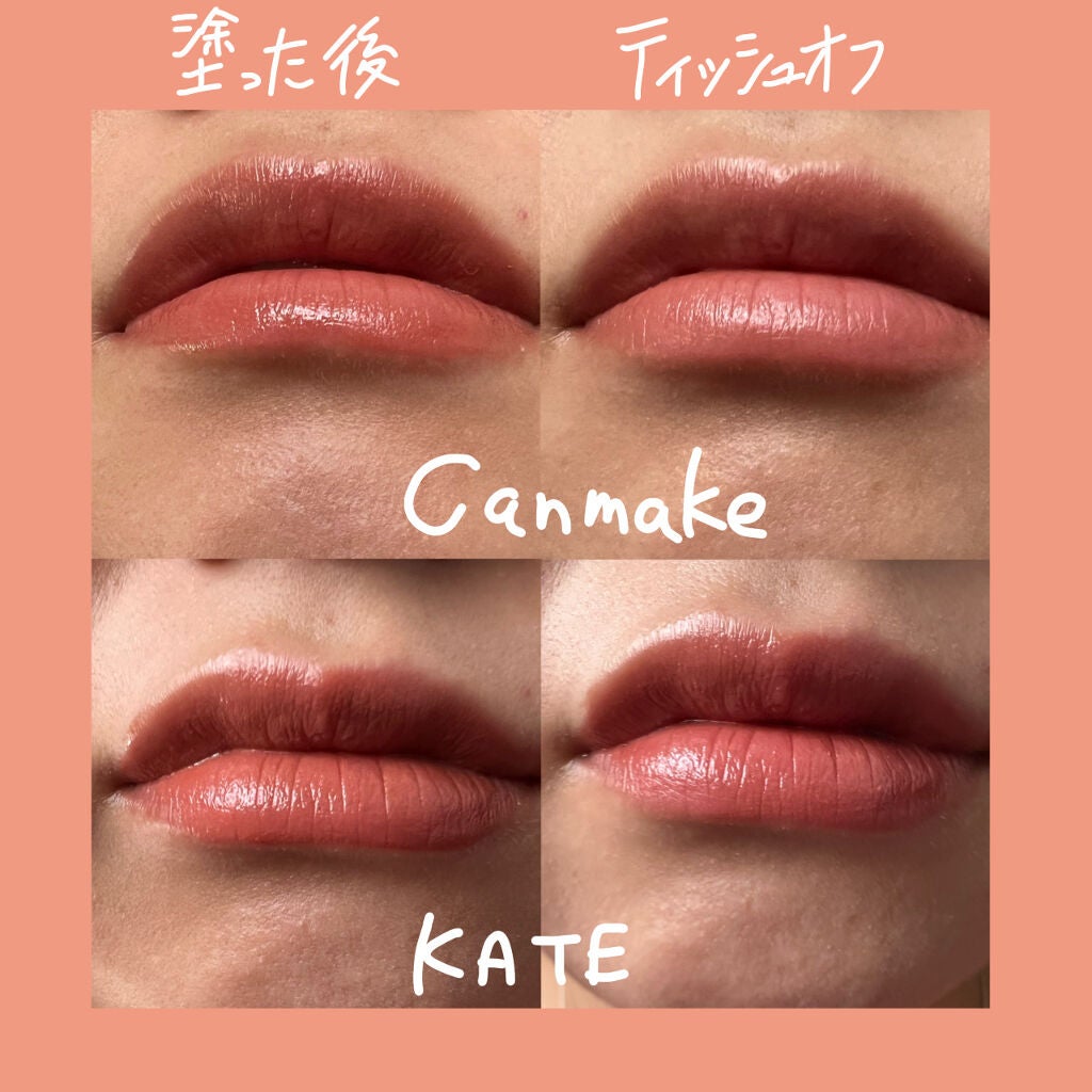 メルティールミナスルージュ(ティントタイプ)/キャンメイク/リップティントを使ったクチコミ(3枚目)