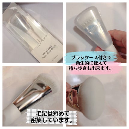 okhee 白玉ファンデーションブラシ/SOOA DOR/メイクブラシを使ったクチコミ(2枚目)