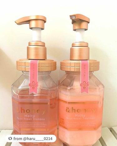 &honey Melty モイストリペア シャンプー1.0／モイストリペア ヘアトリートメント2.0/&honey/シャンプー・コンディショナーを使ったクチコミ（2枚目）