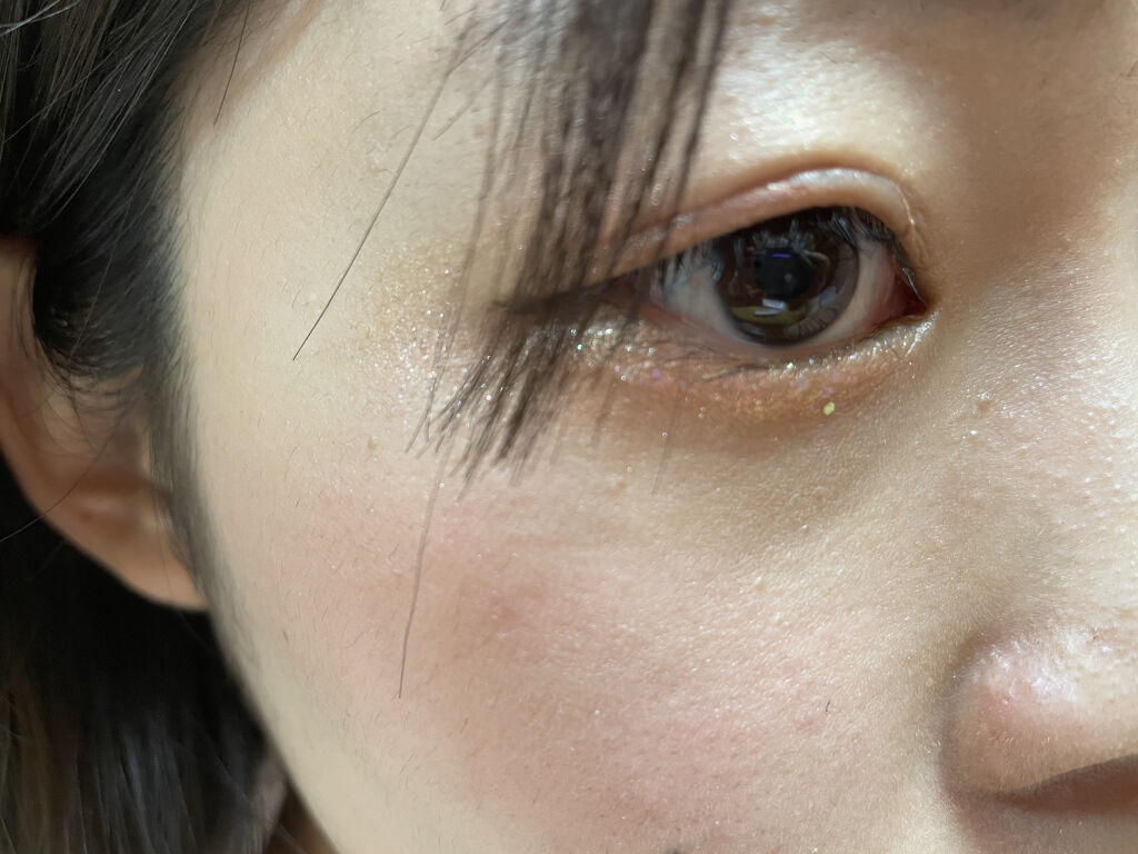 シュガー トゥインクル リキッド グリッター/PERIPERA/グリッターを使ったクチコミ（3枚目）