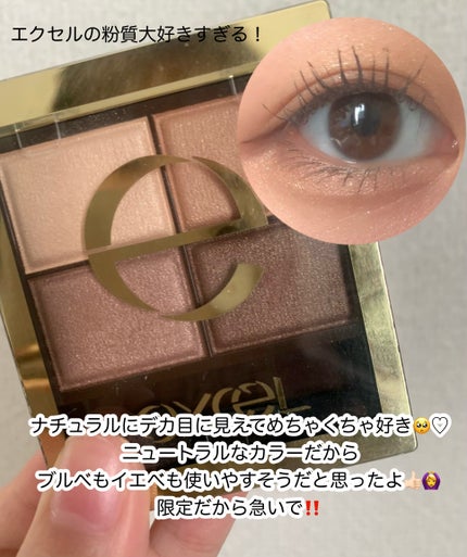 スキニーリッチシャドウ/excel/アイシャドウパレットを使ったクチコミ(4枚目)