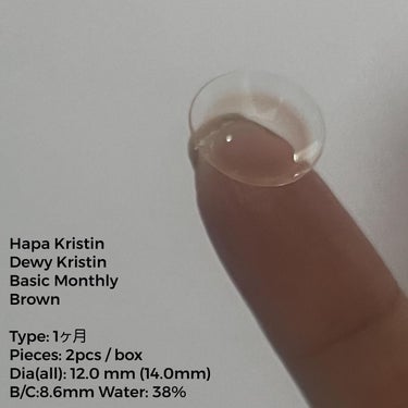 Glazed Krirtin/Hapa kristin/カラーコンタクトレンズを使ったクチコミ（5枚目）