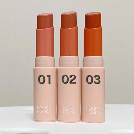 ヌードロップデュイスティック/HOLIKA HOLIKA/口紅を使ったクチコミ(2枚目)