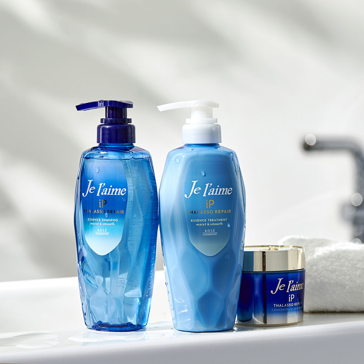 iP タラソリペア 補修美容液 シャンプー/トリートメント (モイスト＆スムース)/Je l'aime/市販シャンプーを使ったクチコミ（1枚目）