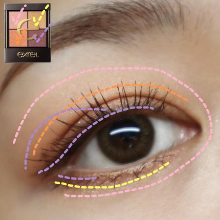 リアルクローズシャドウ/excel/アイシャドウパレットを使ったクチコミ(5枚目)