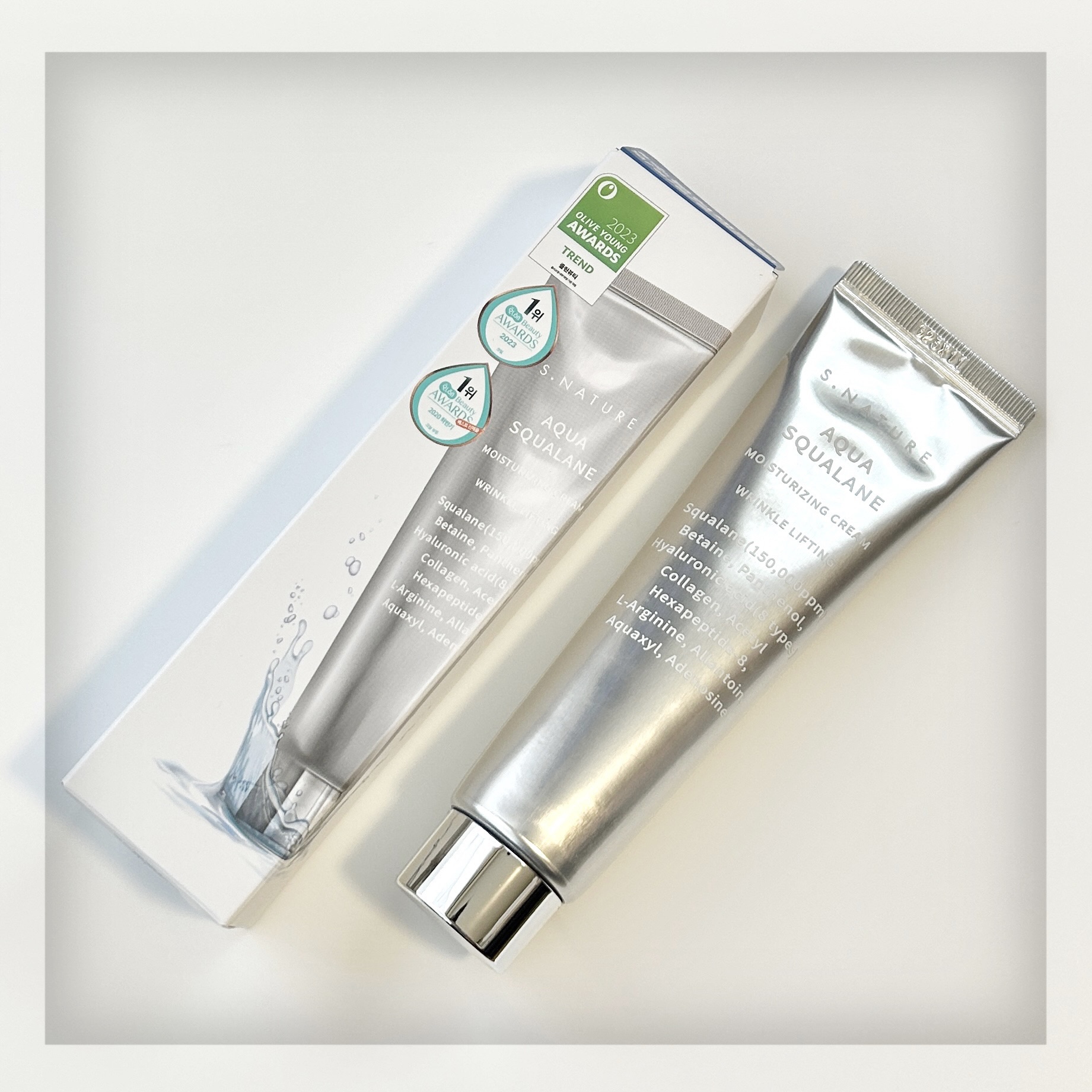 アクアスクワランモイスチャークリーム/S.NATURE/フェイスクリームを使ったクチコミ（1枚目）