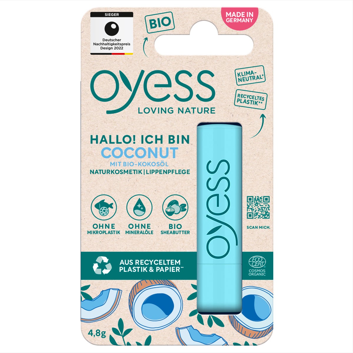 Oyess リップクリーム ココナッツ