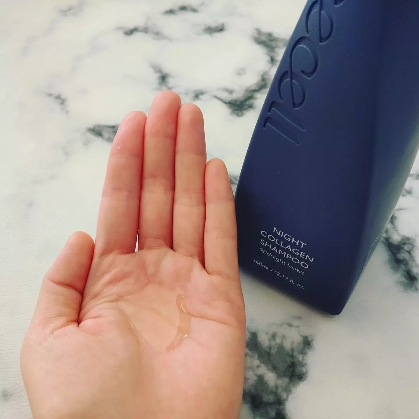 ナイトコラーゲンシャンプーミッドナイトフォレスト/treecell/市販シャンプーを使ったクチコミ(3枚目)