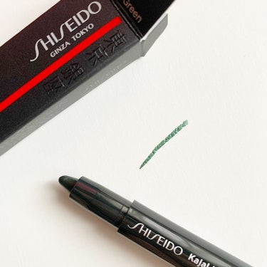 カジャルインクアーティスト 06 Birodo Green/SHISEIDO/ジェル・クリームアイシャドウを使ったクチコミ（3枚目）