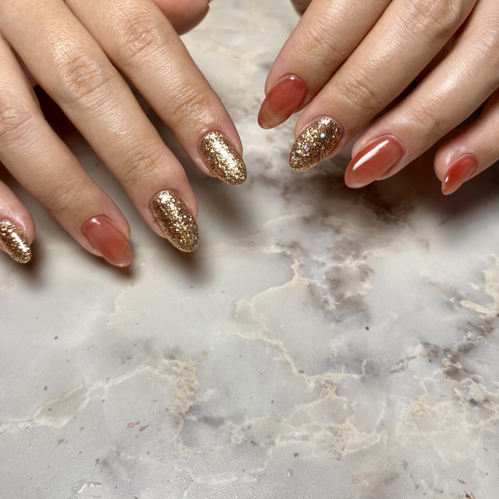 #ジェルネイル,#晩夏ネイル,#マグネットネイル,#大人ネイル,#秋ネイルのネイルデザイン