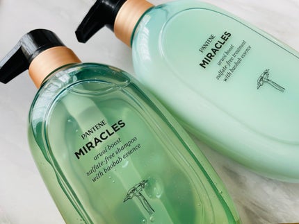 ミラクルズ うるおいブースト シャンプー/トリートメント/パンテーン/市販シャンプーを使ったクチコミ(1枚目)