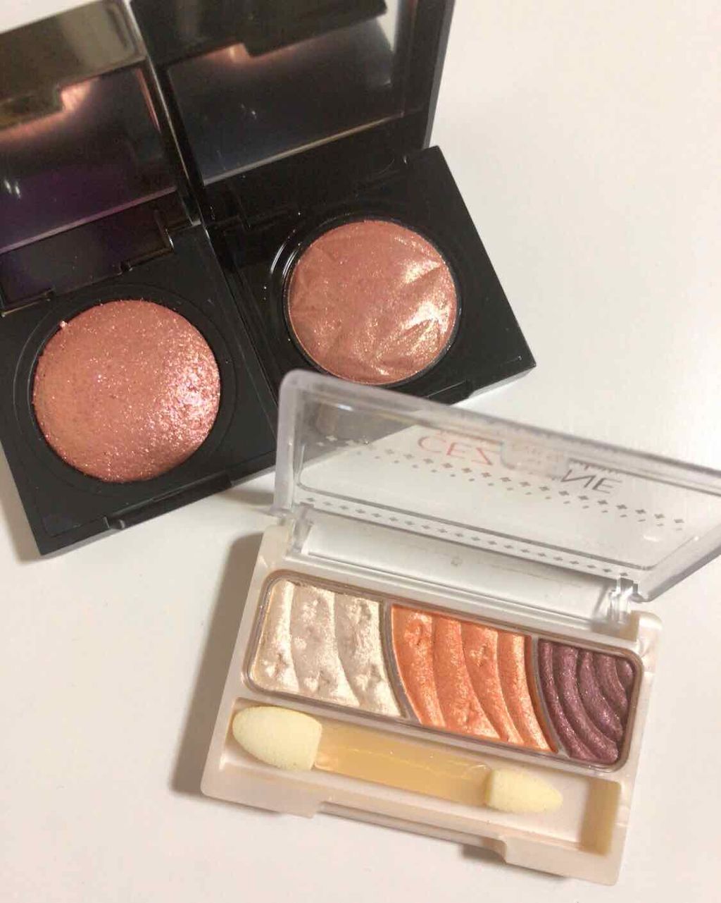 トーンアップアイシャドウ/CEZANNE/アイシャドウパレットを使ったクチコミ(1枚目)