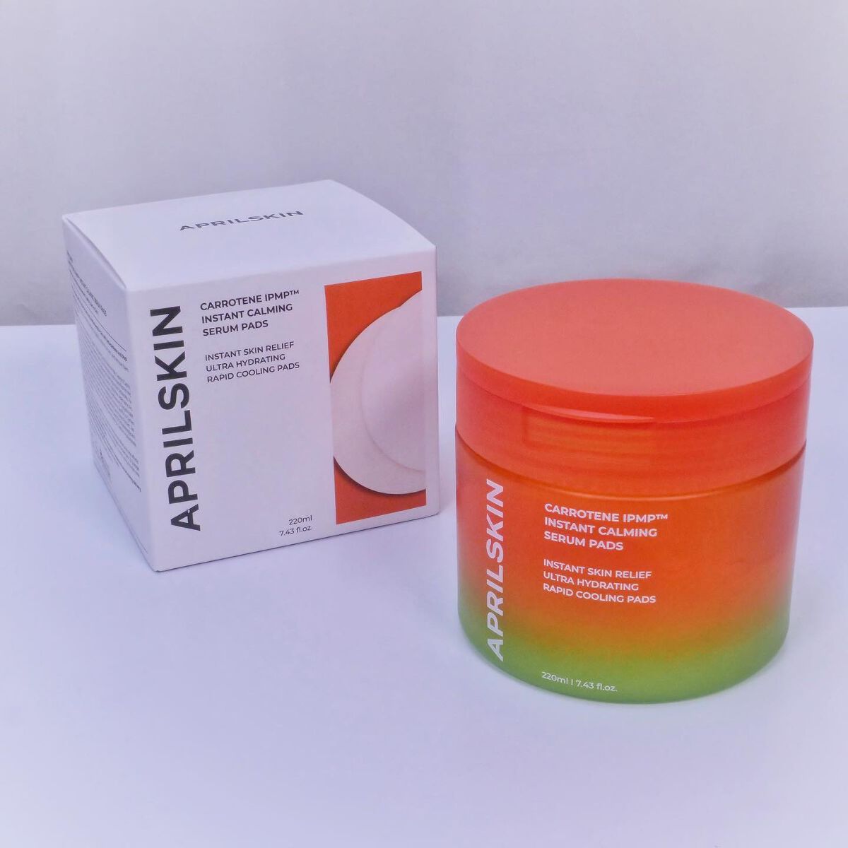 カロテンIPMP(TM) ブレミッシュカーミングセラムパッド/APRILSKIN/トナーパッドを使ったクチコミ(2枚目)