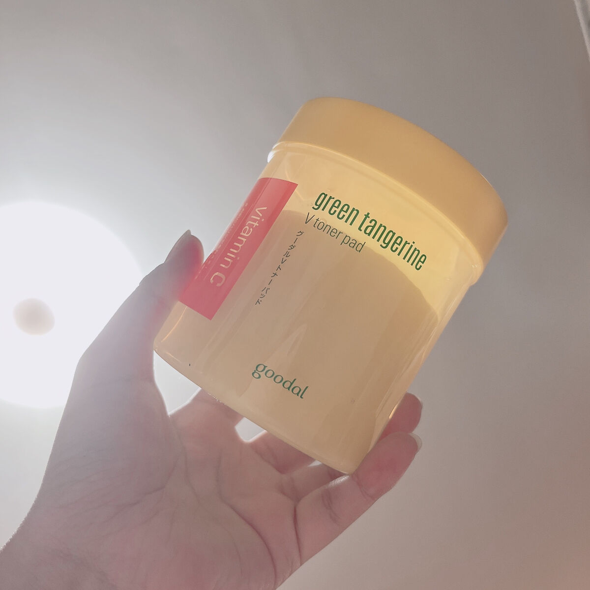 グリーンタンジェリン ビタCダークスポットケアパッド/goodal/トナーパッドを使ったクチコミ（1枚目）