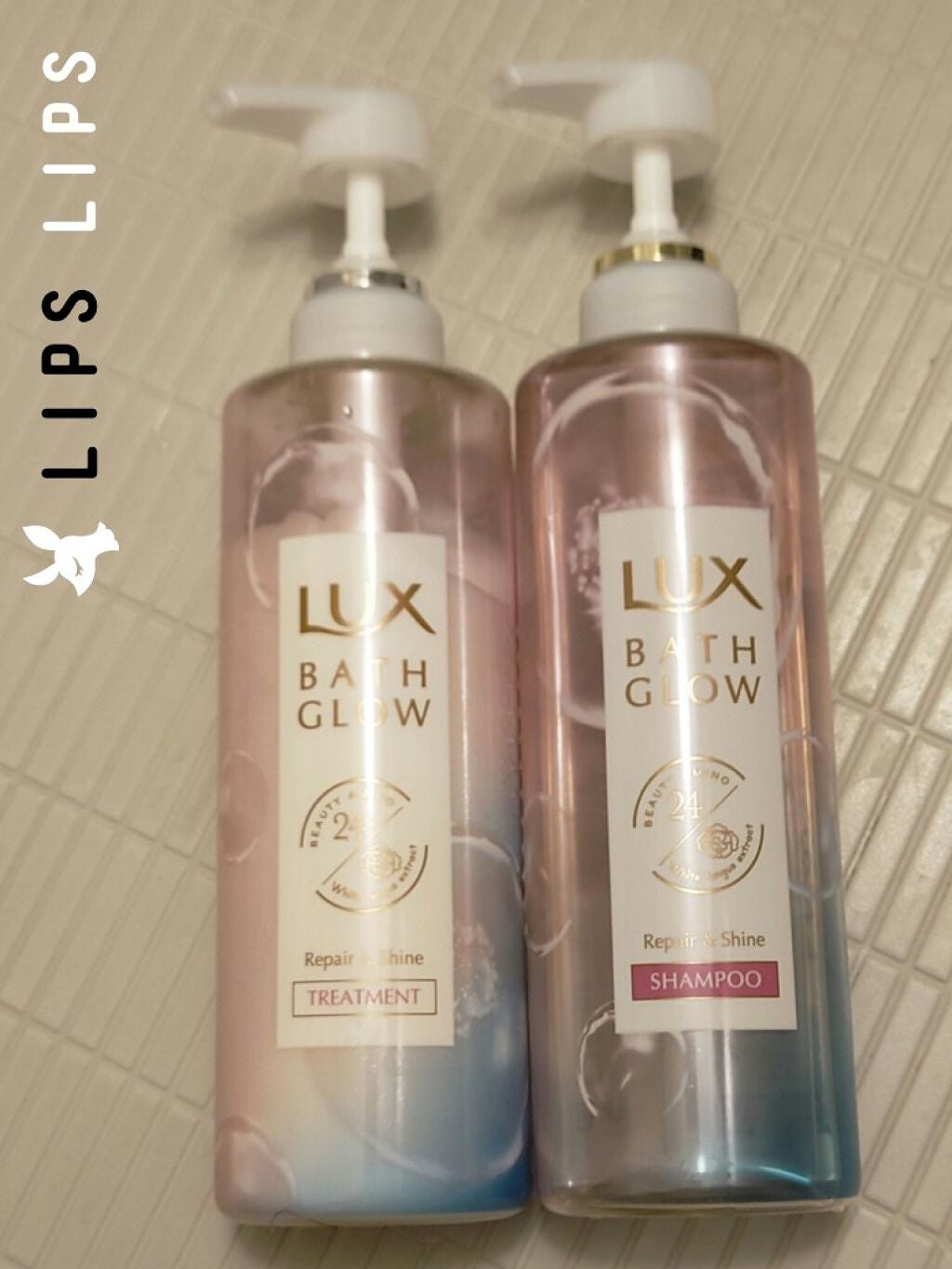 バスグロウ リペア&シャイン シャンプー/トリートメント/LUX/シャンプー・コンディショナーを使ったクチコミ(1枚目)