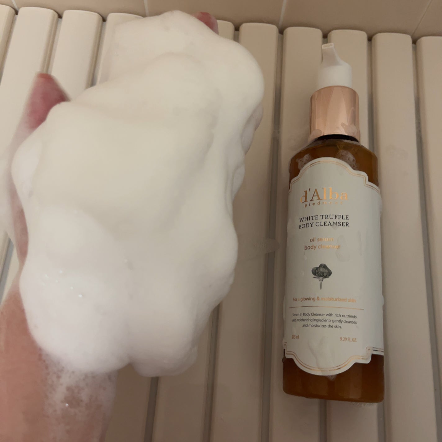 ホワイトトリュフオイルセラムボディクレンザー/ダルバ/インバスケアを使ったクチコミ(3枚目)