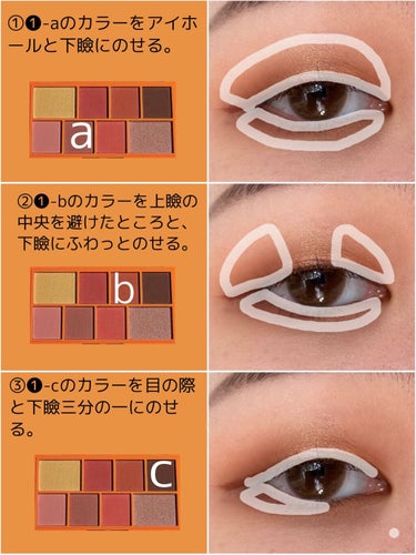 ミニチョコレートアイシャドウパレット チョコオレンジ/MAKEUP REVOLUTION/アイシャドウパレットを使ったクチコミ（3枚目）