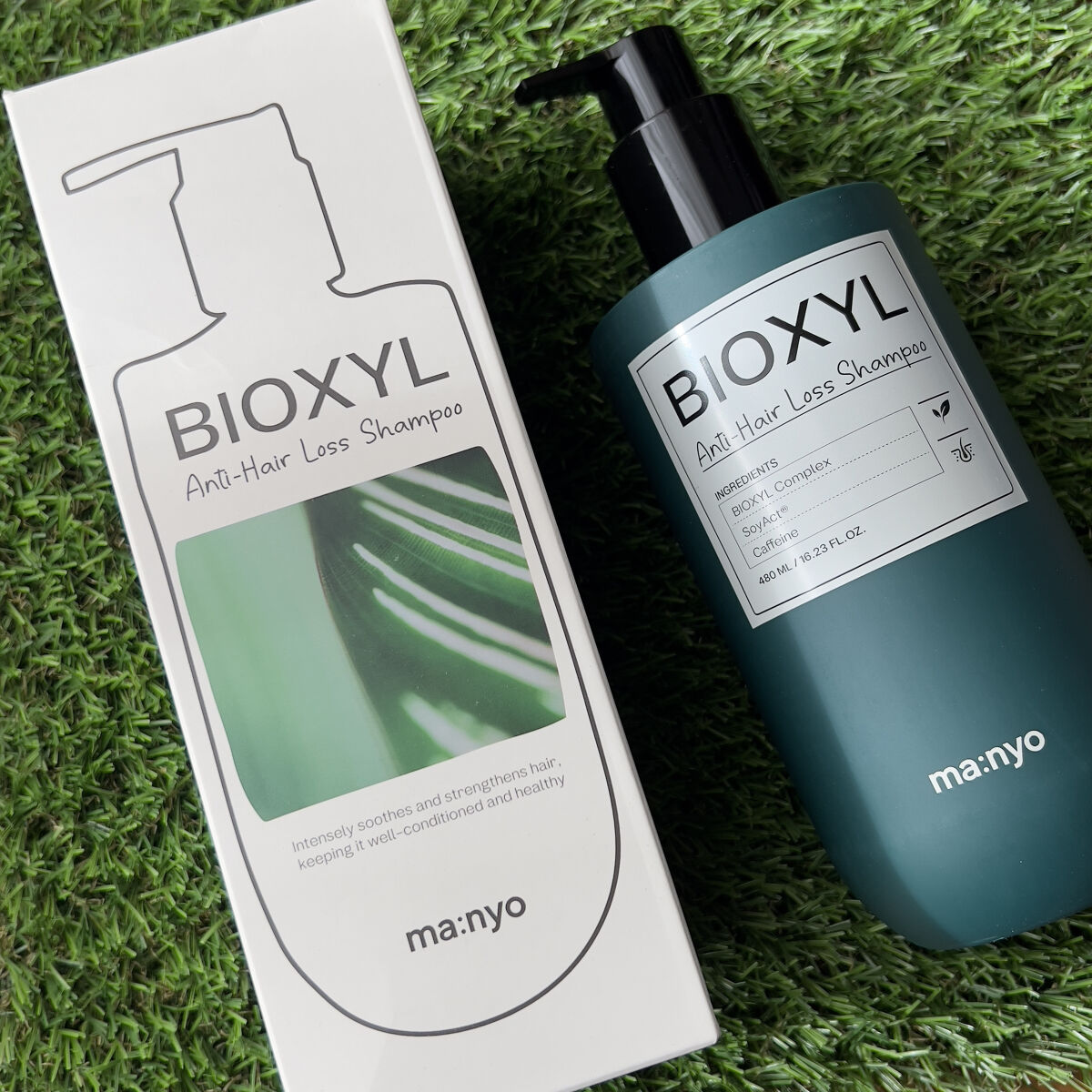 バイオクシル アンチヘアロスライン シャンプー／トリートメント シャンプー480ml/manyo/市販シャンプーを使ったクチコミ（1枚目）