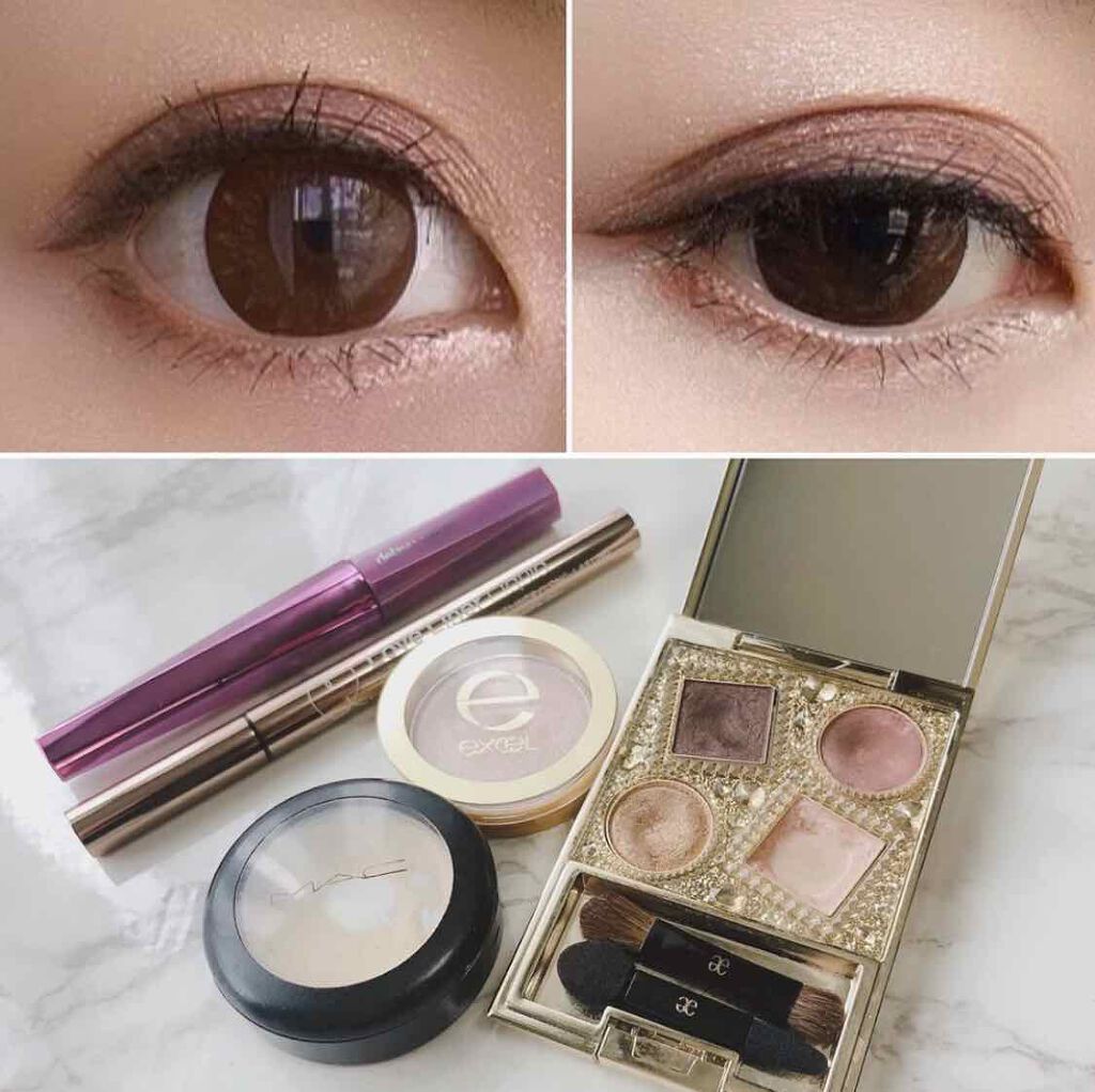 シャイニーシャドウ N/excel/単色アイシャドウを使ったクチコミ（1枚目）