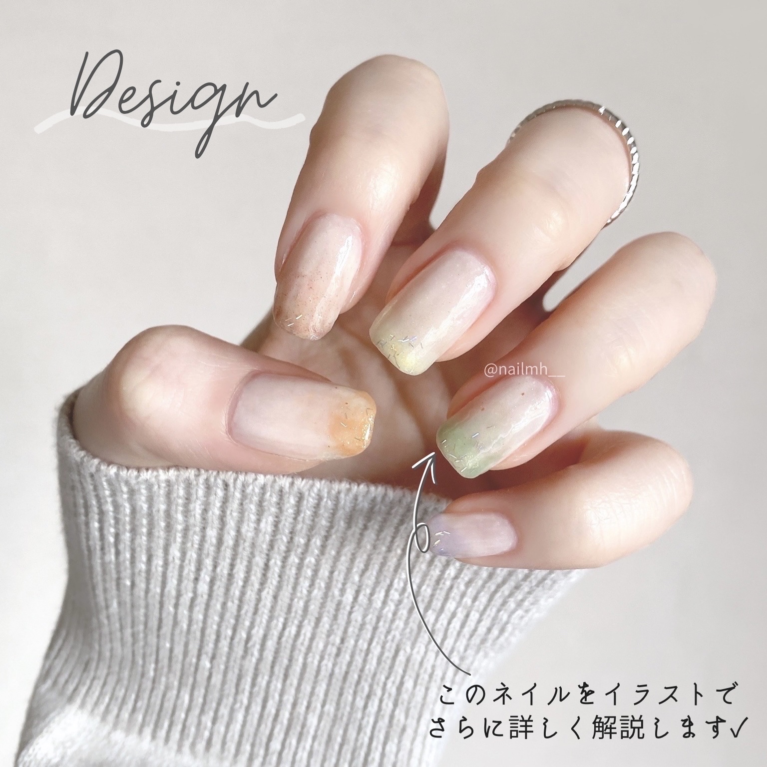 フレンドネイル(リニューアル品)	 1-39(33155)ブルーリキュール/DAISO/マニキュアを使ったクチコミ（2枚目）