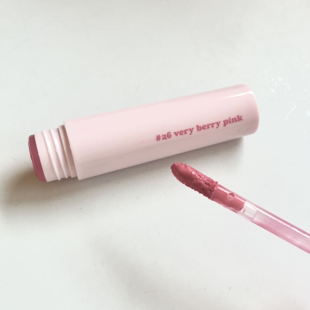 ジューシーラスティングティント 26 ベリーベリーピンク(VERY BERRY PINK)/rom&nd/リップティントを使ったクチコミ（1枚目）
