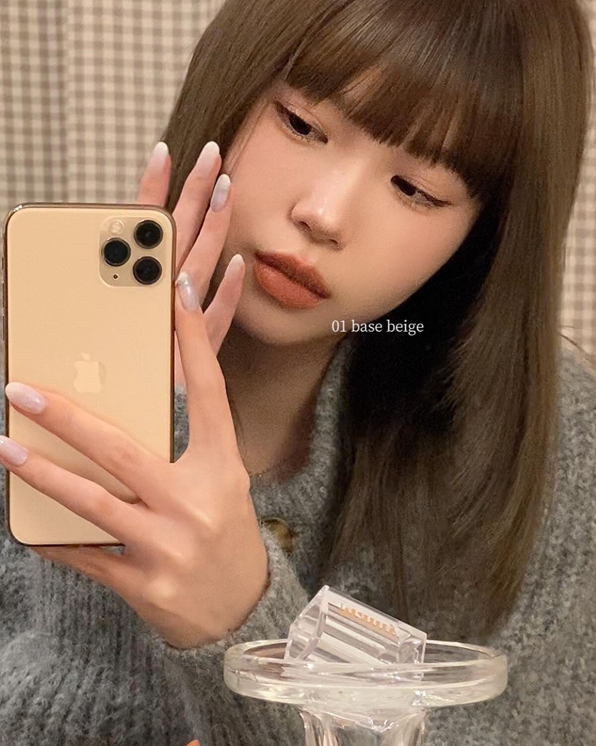 パーフェクト マット プランピング ベース リップスティック/Mainy/口紅を使ったクチコミ(2枚目)