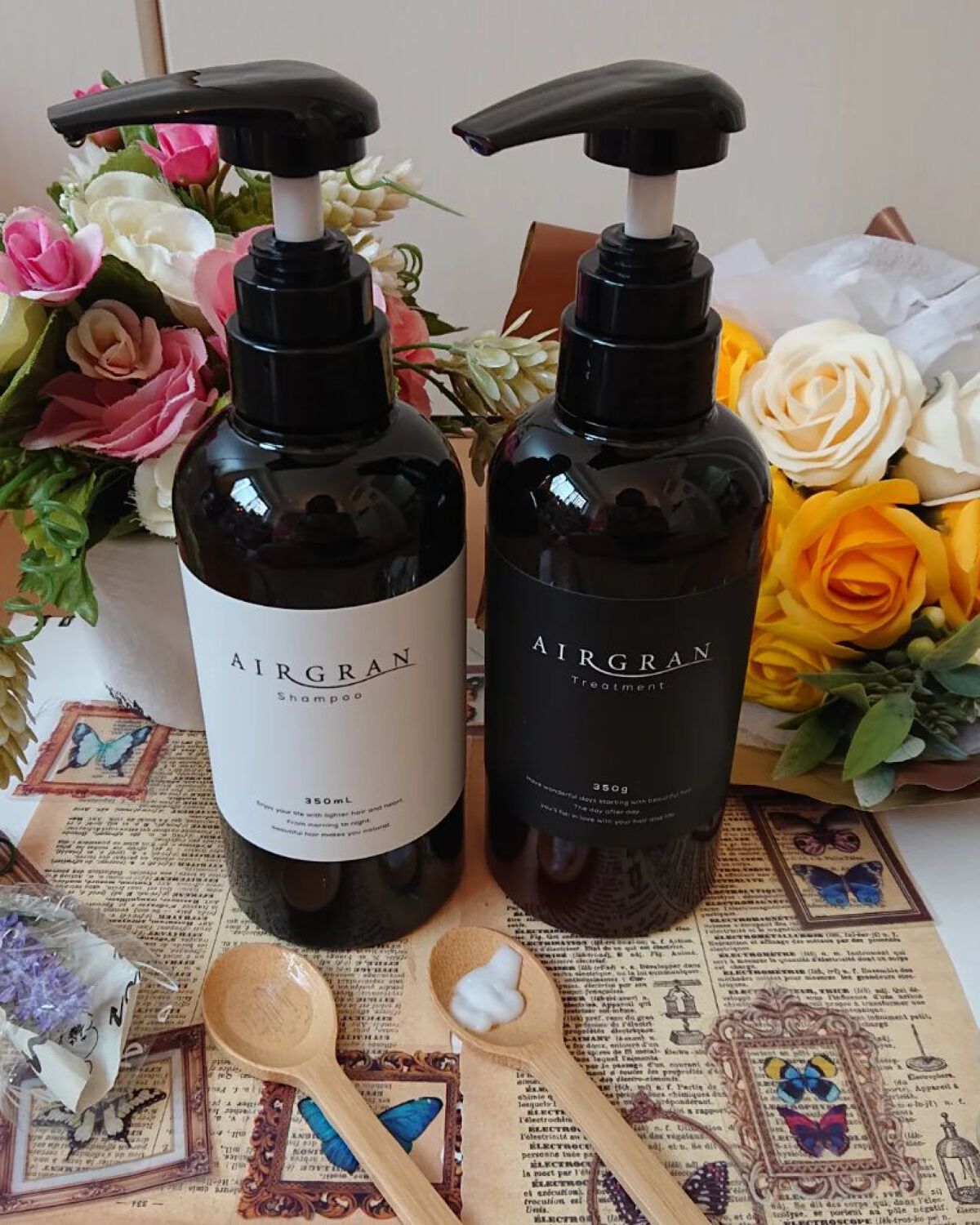 ナチュラルストレートシャンプー＆トリートメント/AIRGRAN/市販シャンプーを使ったクチコミ（1枚目）