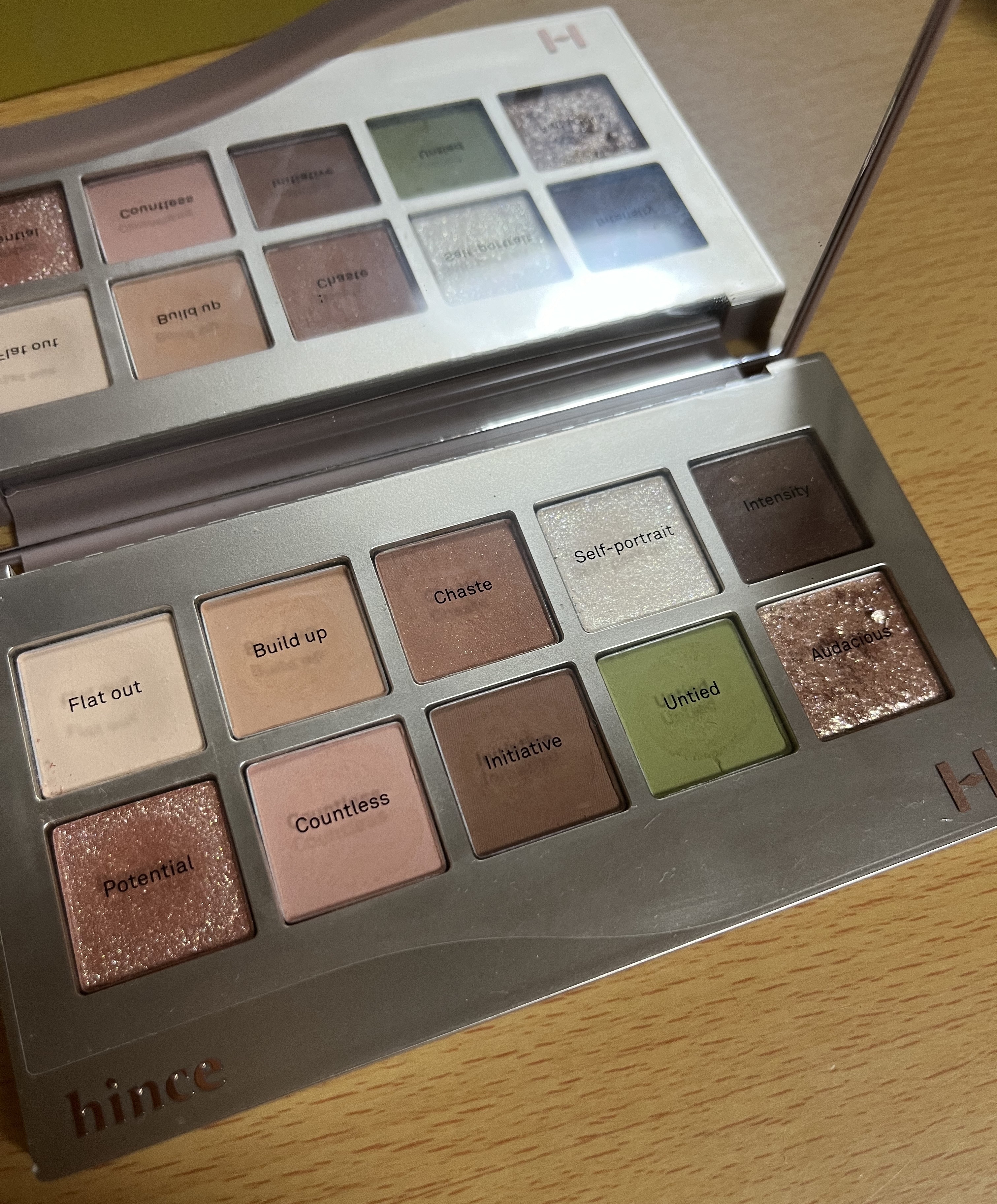 ニューデップスアイシャドウパレット 03 ライク・ア・シーン/hince/アイシャドウパレットを使ったクチコミ（2枚目）