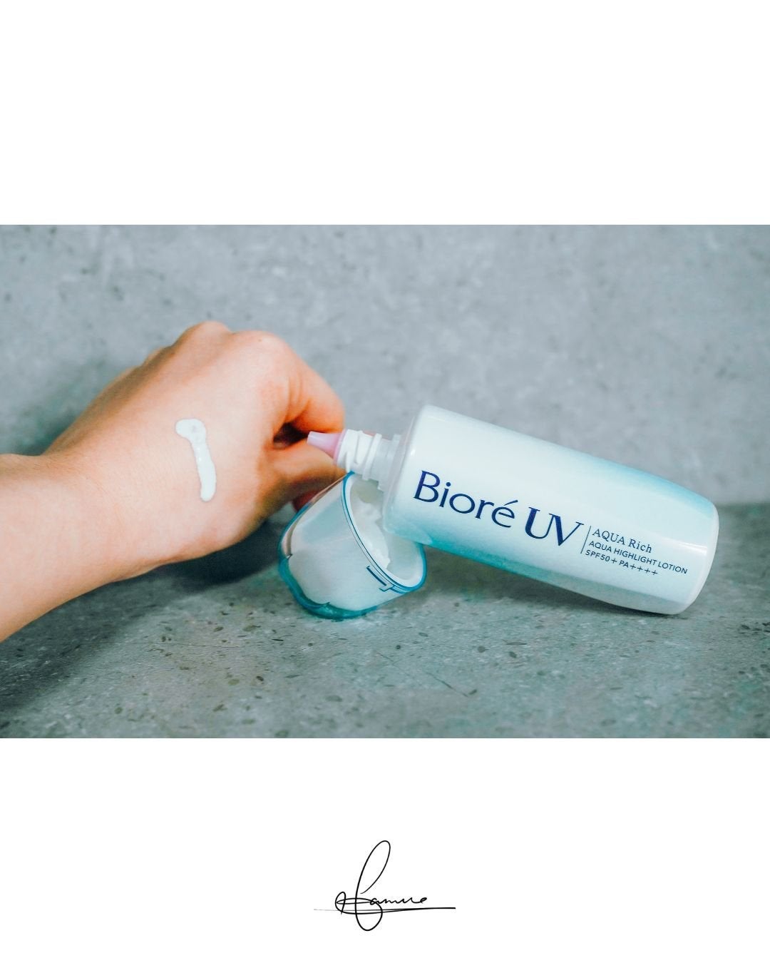 ビオレUV アクアリッチ アクアハイライトローション(水層ハイライトUV)/ビオレ/日焼け止めローションを使ったクチコミ(1枚目)