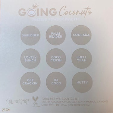 Going Coconuts Bronzed Eyeshadow Palette/ColourPop/アイシャドウパレットを使ったクチコミ（3枚目）