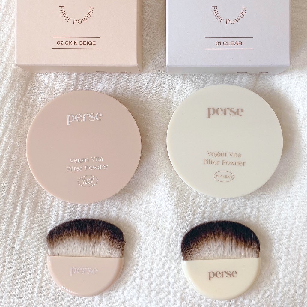ヴィーガンビタフィルターパウダー 01 CLEAR /perse/ルースパウダーを使ったクチコミ（2枚目）
