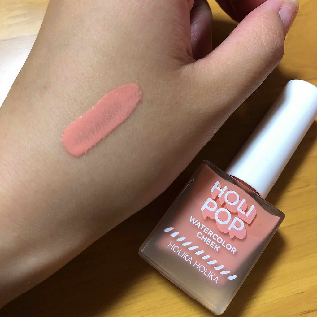ホリポップウォーターカラーチーク/HOLIKA HOLIKA/リキッドチークを使ったクチコミ（2枚目）