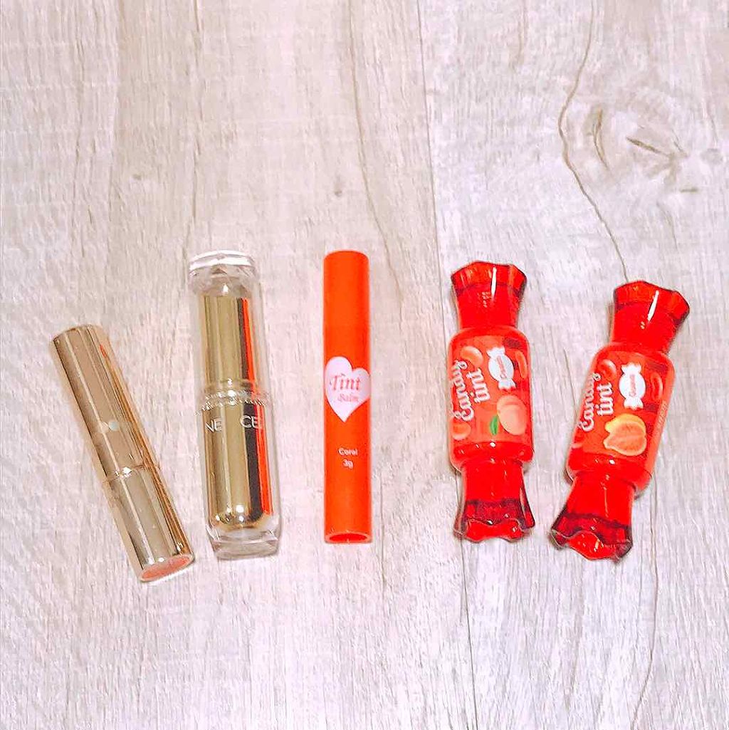 ティントバーム コーラル/DAISO/リップティントを使ったクチコミ（2枚目）