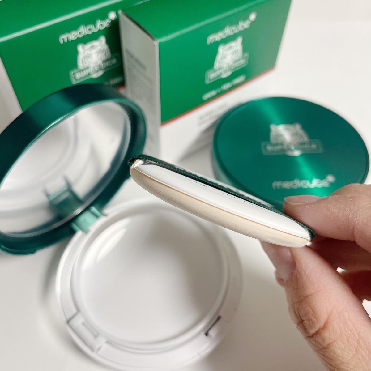 スーパーシカクッション/MEDICUBE/クッションファンデーションを使ったクチコミ(2枚目)