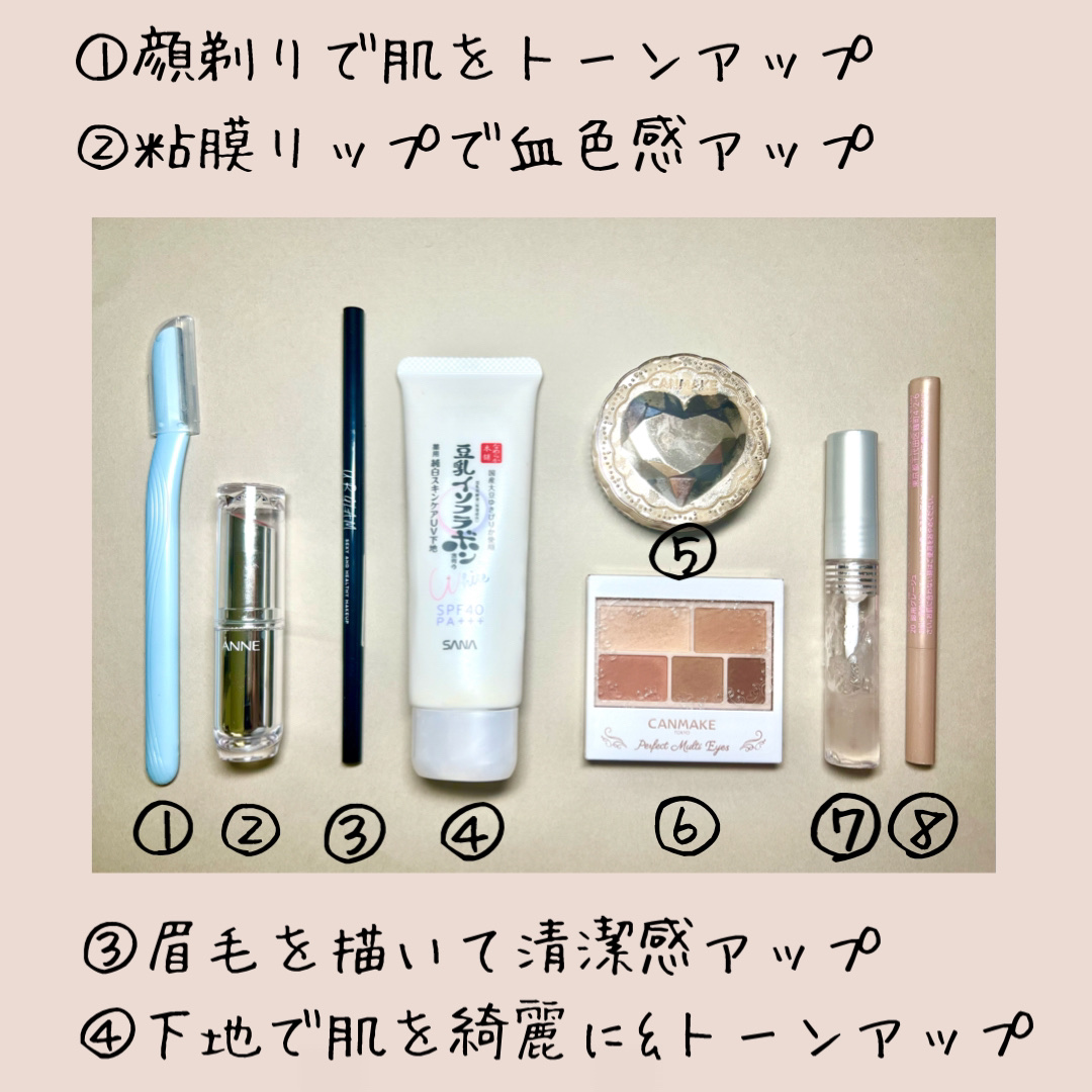 ラスティンググロスリップ/CEZANNE/口紅を使ったクチコミ（3枚目）