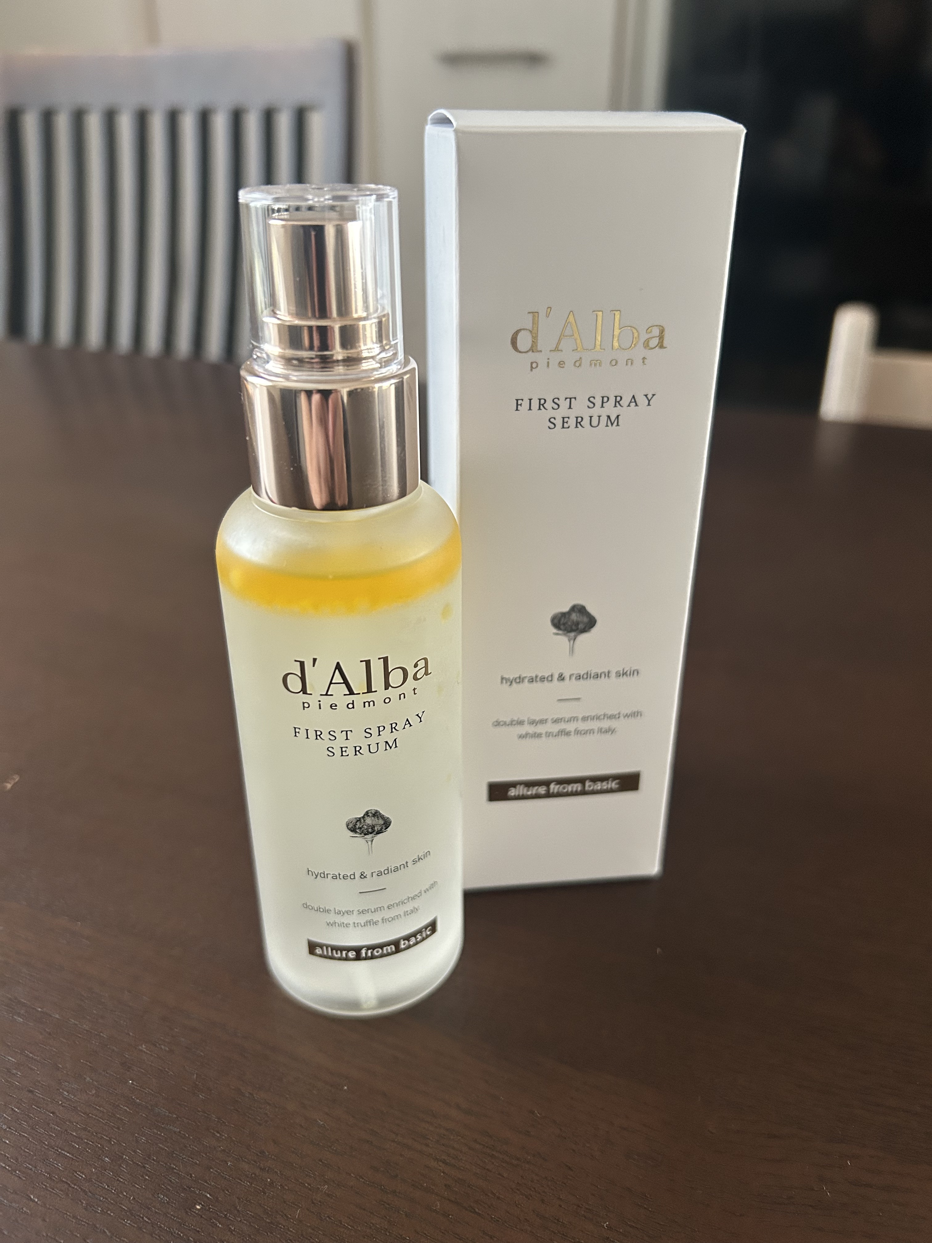 ダルバ ホワイトトリュフファーストスプレーセラム/ダルバ/ミスト状化粧水を使ったクチコミ（1枚目）