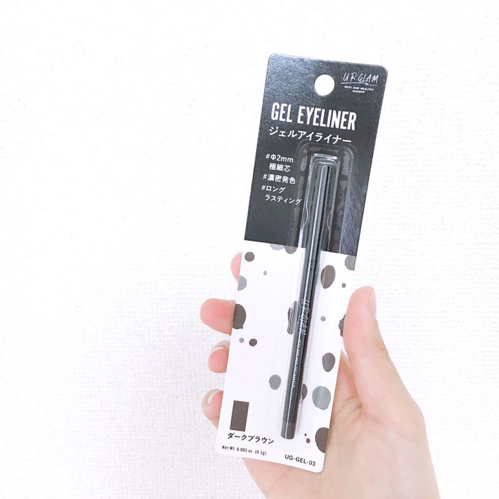 UR GLAM GEL EYELINER/U R GLAM/ジェルアイライナーを使ったクチコミ(1枚目)