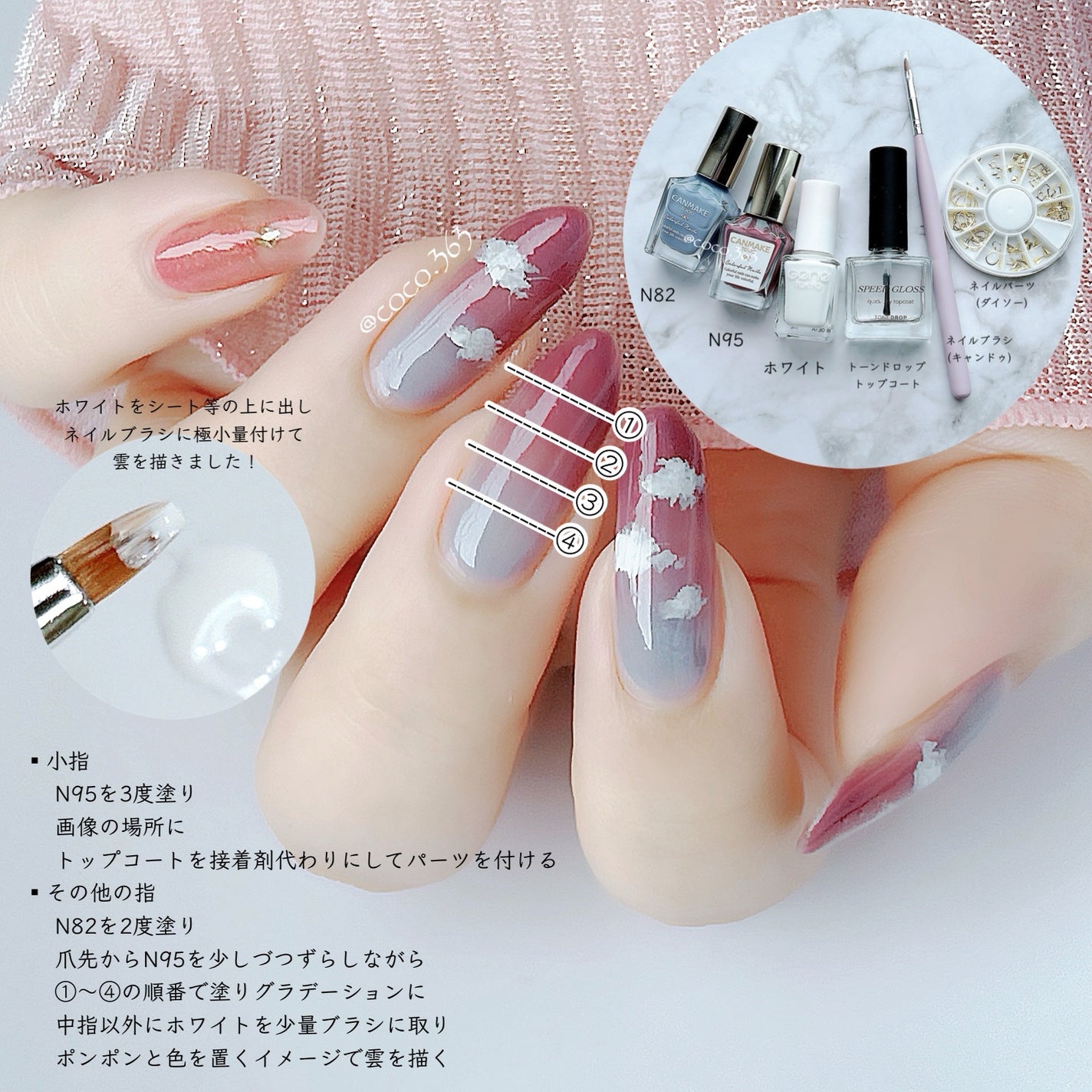 カラフルネイルズ/キャンメイク/マニキュアを使ったクチコミ(2枚目)