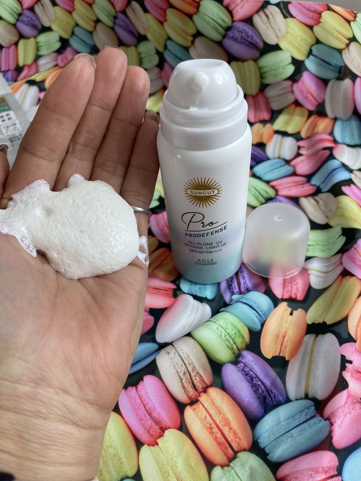プロディフェンス オールインワンUV ムース（ライトアップ）/サンカット®/日焼け止めクリームを使ったクチコミ（1枚目）