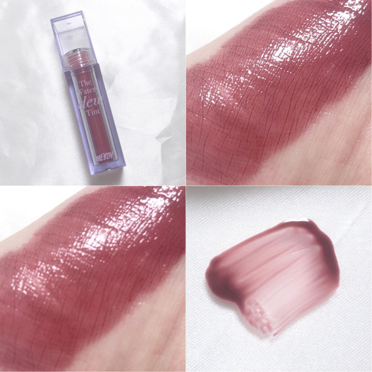 ザ ウォータリーデューティント/MERZY/リップティントを使ったクチコミ（2枚目）