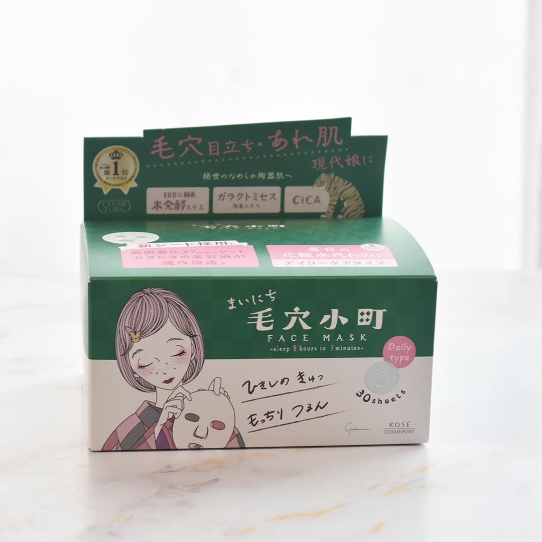 2024年8月21日に新発売されたクリアターン まいにち毛穴小町マスクを使ってみました

───────────
クリアターン　
まいにち毛穴小町マスク 
容量：30枚入
税込価格：1,980円
発売日：2024年8月21日
───────