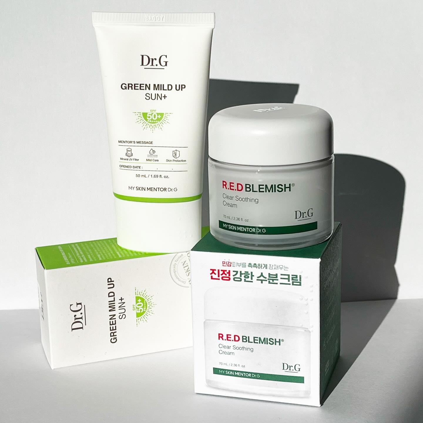 グリーンマイルドアップサンプラス/Dr.G/日焼け止めクリームを使ったクチコミ（1枚目）