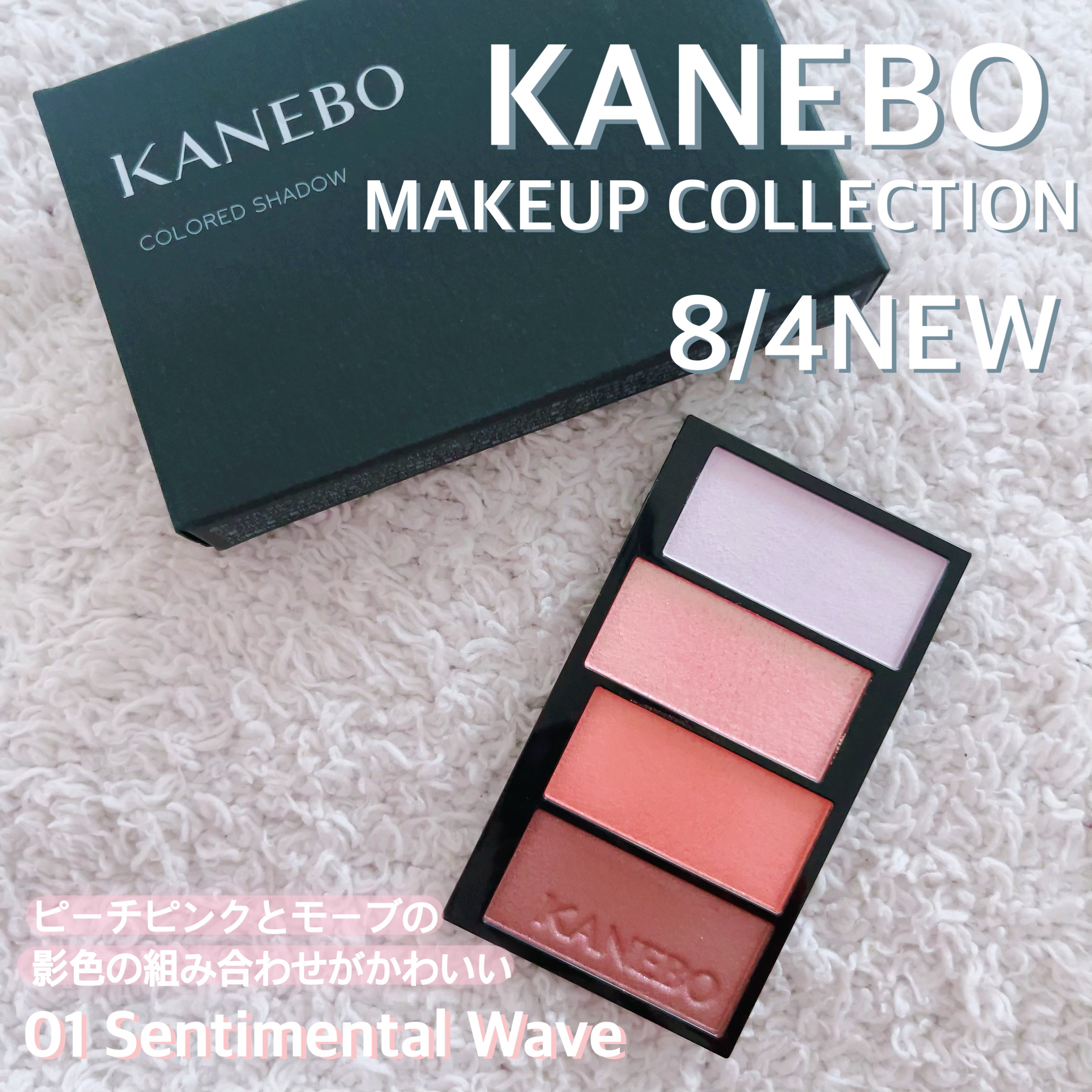 カラードシャドウ 01 Sentimental Wave/KANEBO/アイシャドウパレットを使ったクチコミ（1枚目）